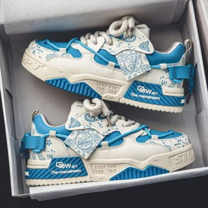 Sports Shoe White & Blue [Buy 24 and Get 40% off]