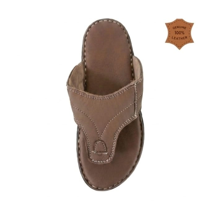 Leather slipper
